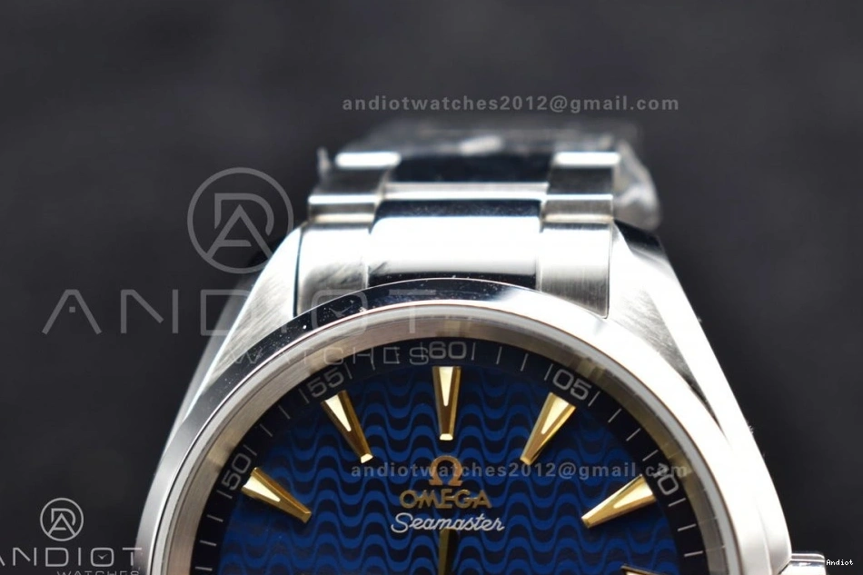 SS Best On Waved SS 150M 1:1 Aqua Edition Terra VSF Blue Bracelet Dial A8500 0102